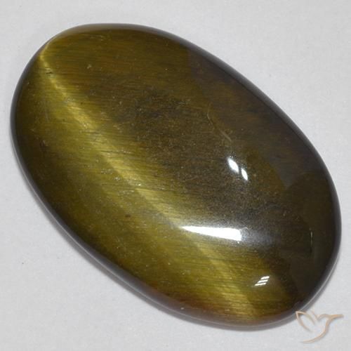 9,17 ctw natürlicher gold-braun Tigerauge, Oval, Lichtundurchlässig