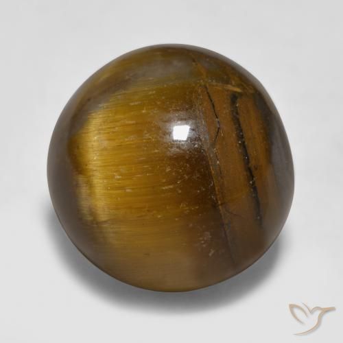 11,89 ctw natürlicher brauner Tiger's Eye, Sphäre / Kugel, Lichtundurchlässig