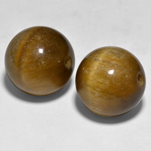 24,29 ct natürliche brauner Tiger's Eye-Edelsteine, Sphäre / Kugel, Lichtundurchlässig