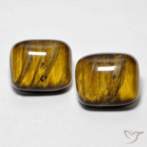 18.08ctw Natürlicher Medium Dark-Brown Tigerauge, Kissen, Lichtundurchlässig