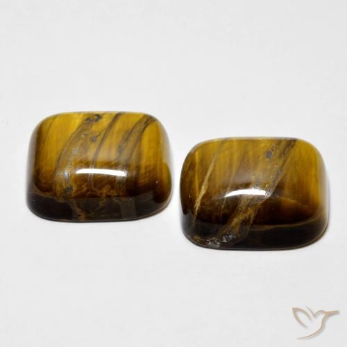 18.08 ct natürliche Medium Dark-Brown Tigerauge-Edelsteine, Kissen, Lichtundurchlässig
