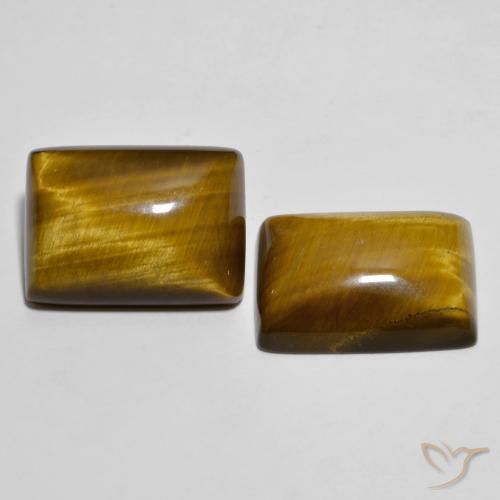 26,73 ct natürliche brauner Tiger's Eye-Edelsteine, Baguette, Lichtundurchlässig