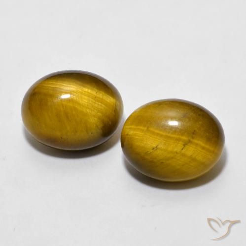 6.04ctw Natürlicher Mittel braun Tigerauge, Oval, Lichtundurchlässig
