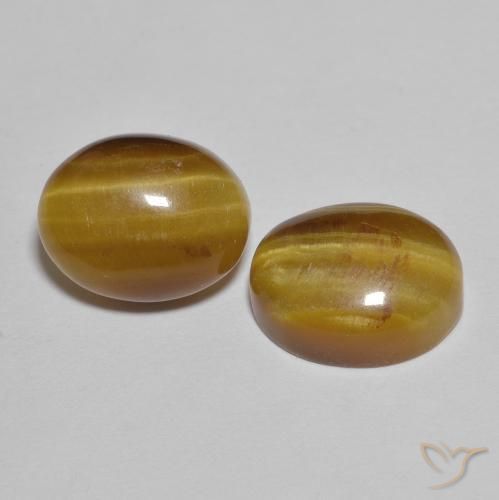 5.95 ct natürliche Warmes Braun Tigerauge-Edelsteine, Birnenform, Lichtundurchlässig