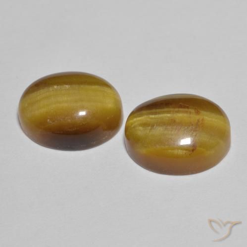 5.95 ct natürliche Warmes Braun Tigerauge-Edelsteine, Birnenform, Lichtundurchlässig