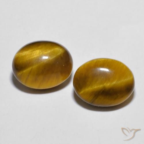 5.74ctw Natürlicher Lebkuchen braun Tigerauge, Oval, Lichtundurchlässig