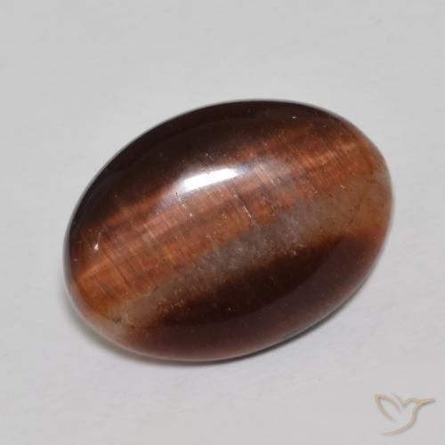 9,17 ctw natürlicher rötlich-braun Tigerauge, Oval, Lichtundurchlässig