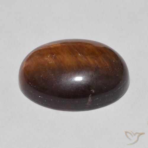 9,17 ctw natürlicher rötlich-braun Tigerauge, Oval, Lichtundurchlässig