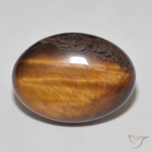 11.24ct Natürlicher Lebkuchen braun Tigerauge, Oval, Lichtundurchlässig