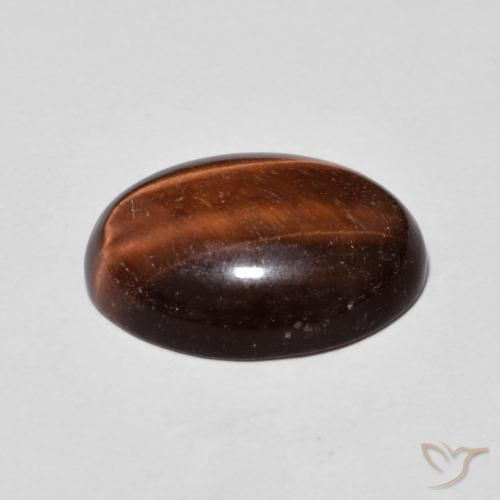 9,17 ctw natürlicher rötlich-braun Tigerauge, Oval, Lichtundurchlässig