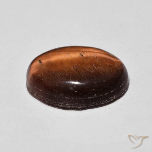 9,17 ctw natürlicher rötlich-braun Tigerauge, Oval, Lichtundurchlässig