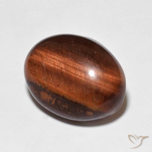 9,17 ctw natürlicher Medium Dark-Brown Tigerauge, Oval, Lichtundurchlässig