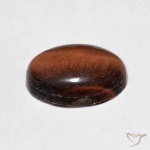 9,17 ctw natürlicher Medium Dark-Brown Tigerauge, Oval, Lichtundurchlässig