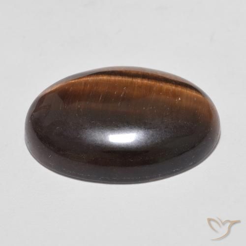 9,17 ctw natürlicher rötlich-braun Tigerauge, Oval, Lichtundurchlässig