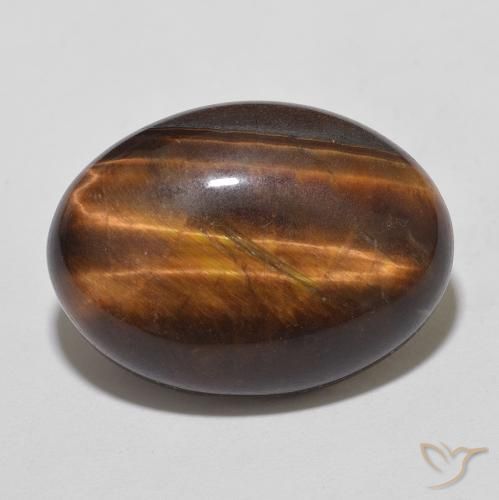 10.43ct Natürlicher Zimtbraun Tigerauge, Oval, Lichtundurchlässig