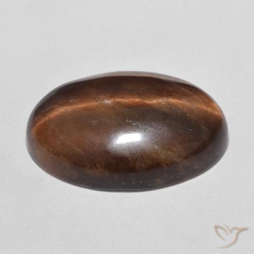 9,17 ctw natürlicher rötlich-braun Tigerauge, Oval, Lichtundurchlässig