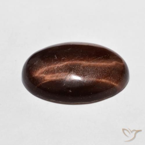 9,17 ctw natürlicher rötlich-braun Tigerauge, Oval, Lichtundurchlässig