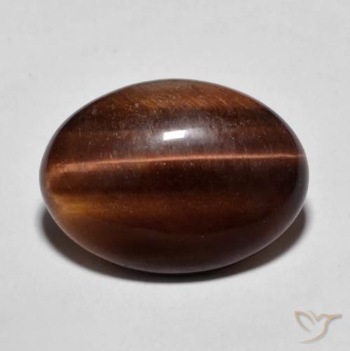 8.96ct Natürlicher Lebkuchen braun Tigerauge, Oval, Lichtundurchlässig
