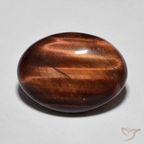 9.67ct Natürlicher Lebkuchen braun Tigerauge, Oval, Lichtundurchlässig