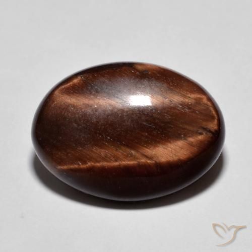 9.94ct Natürlicher Lebkuchen braun Tigerauge, Oval, Lichtundurchlässig