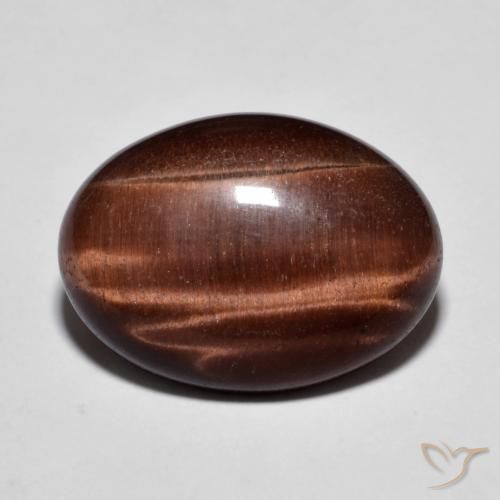 9.58ct Natürlicher Lebkuchen braun Tigerauge, Oval, Lichtundurchlässig