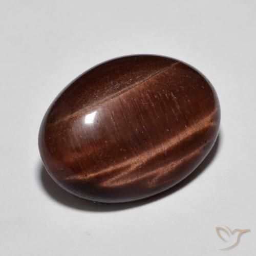 9,17 ctw natürlicher Lebkuchen braun Tigerauge, Oval, Lichtundurchlässig