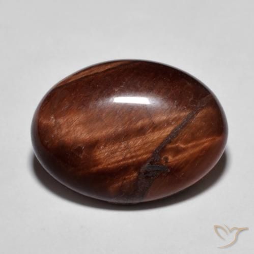 10.35ct Natürlicher Lebkuchen braun Tigerauge, Oval, Lichtundurchlässig