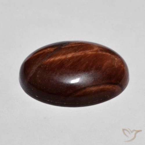 9,17 ctw natürlicher Lebkuchen braun Tigerauge, Oval, Lichtundurchlässig