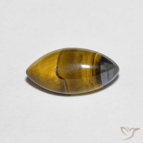 1.96ct Natürlicher Warmes Braun Tigerauge, Marquise, Lichtundurchlässig