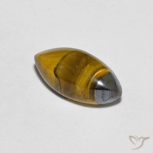 9,17 ctw natürlicher Warmes Braun Tigerauge, Marquise, Lichtundurchlässig