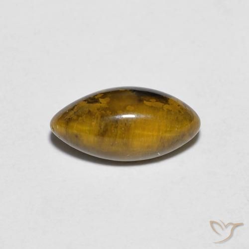 1.32ct Natürlicher gold-braun Tigerauge, Marquise, Lichtundurchlässig