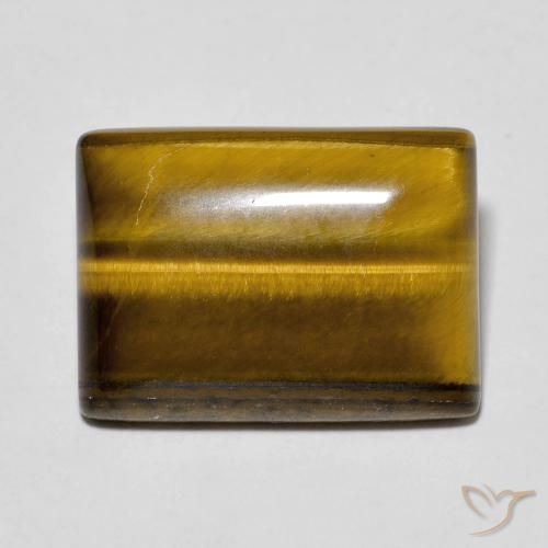 11.75ct Natürlicher Mittel braun Tigerauge, Baguette, Lichtundurchlässig