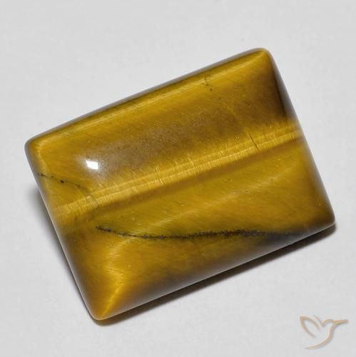 13.18ct Natürlicher Warmes Braun Tigerauge, Baguette, Lichtundurchlässig, Photo A