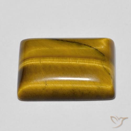 9,17 ctw natürlicher Warmes Braun Tigerauge, Baguette, Lichtundurchlässig
