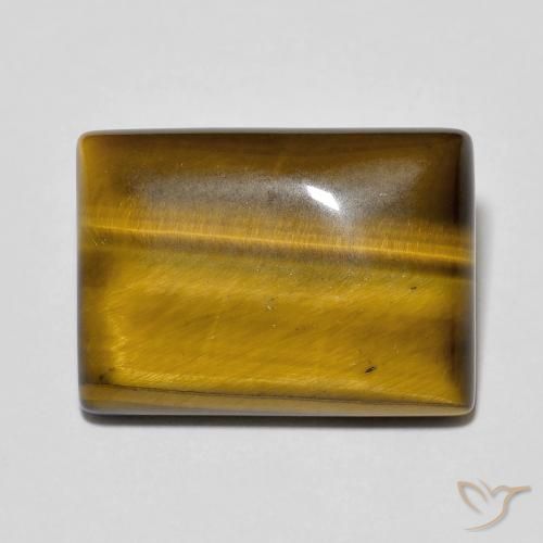 12.85ct Natürlicher Mittel braun Tigerauge, Baguette, Lichtundurchlässig