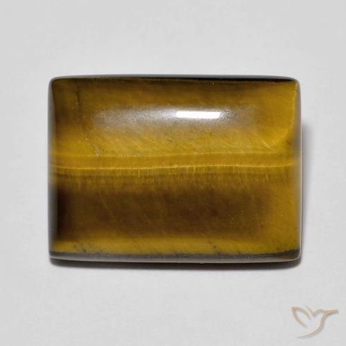 13.15ct Natürlicher Mittel braun Tigerauge, Baguette, Lichtundurchlässig