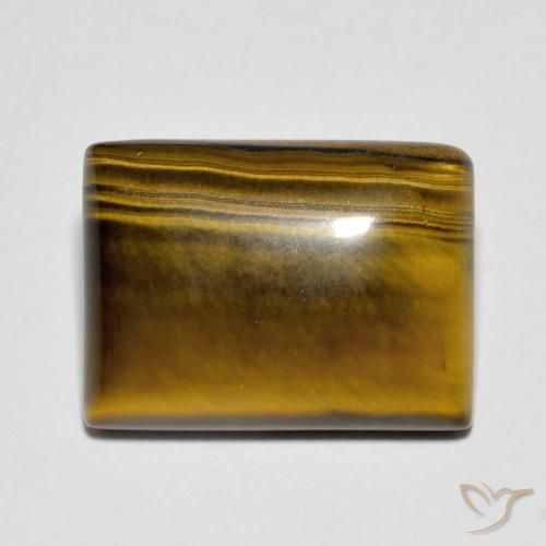 10.12ct Natürlicher Medium Dark-Brown Tigerauge, Baguette, Lichtundurchlässig