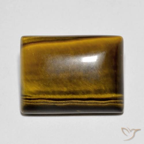 10.74ct Natürlicher gold-braun Tigerauge, Baguette, Lichtundurchlässig