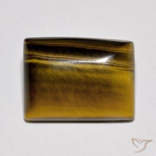 10.19ct Natürlicher Warmes Braun Tigerauge, Baguette, Lichtundurchlässig
