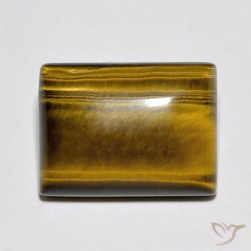 11.47ct Natürlicher Warmes Braun Tigerauge, Baguette, Lichtundurchlässig