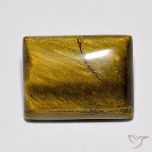 10.66ct Natürlicher gold-braun Tigerauge, Baguette, Lichtundurchlässig