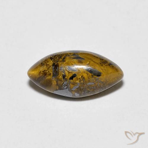 1.53ct Natürlicher gold-braun Tigerauge, Marquise, Lichtundurchlässig
