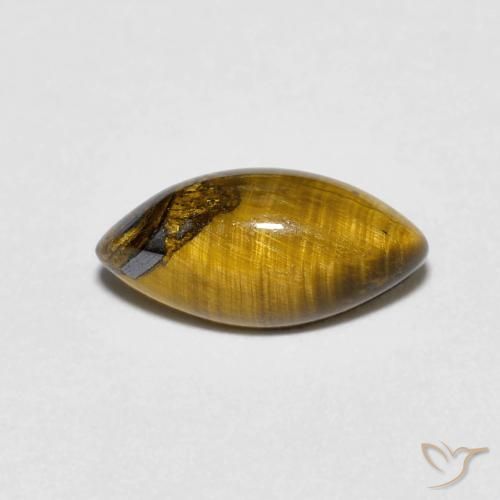 1.20ct Natürlicher Medium Dark-Brown Tigerauge, Marquise, Lichtundurchlässig