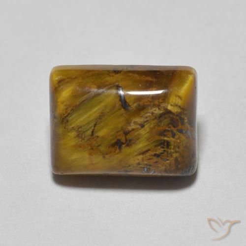 1.68ct Natürlicher Warmes Braun Tigerauge, Baguette, Lichtundurchlässig