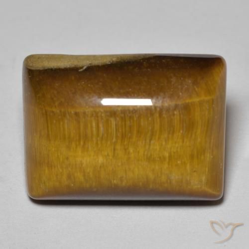 18.59ct Natürlicher gold-braun Tigerauge, Baguette, Lichtundurchlässig