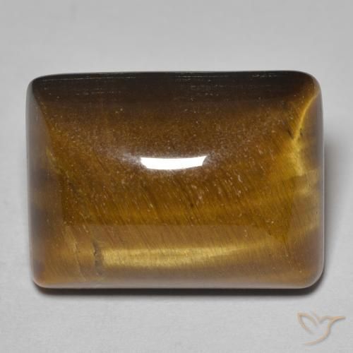 19.66ct Natürlicher Mittel braun Tigerauge, Baguette, Lichtundurchlässig