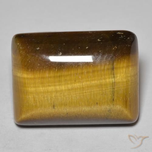 18.42ct Natürlicher Mittel braun Tigerauge, Baguette, Lichtundurchlässig