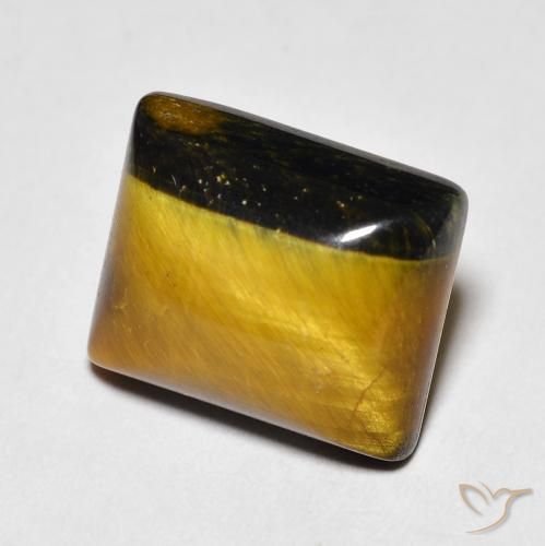 6.42ct Natürlicher Medium Dark-Brown Tigerauge, Baguette, Lichtundurchlässig