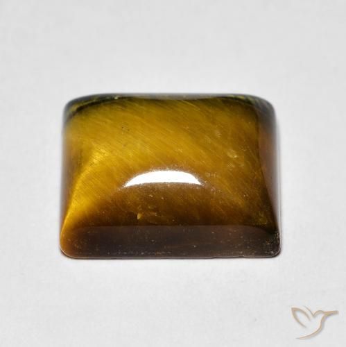 9,17 ctw natürlicher Medium Dark-Brown Tigerauge, Baguette, Lichtundurchlässig