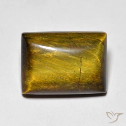 7.95ct Natürlicher Warmes Braun Tigerauge, Baguette, Lichtundurchlässig